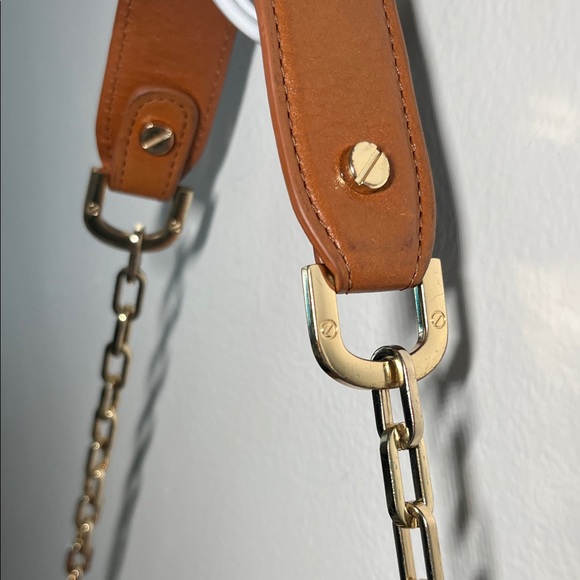 Tory Burch Brown Leather Chain Shoulder Bag - Picture 4 of 10